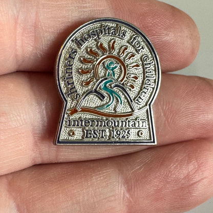 Shriners Hospitals for Children Intermountain Pin – Sunburst & Mountain Emblem