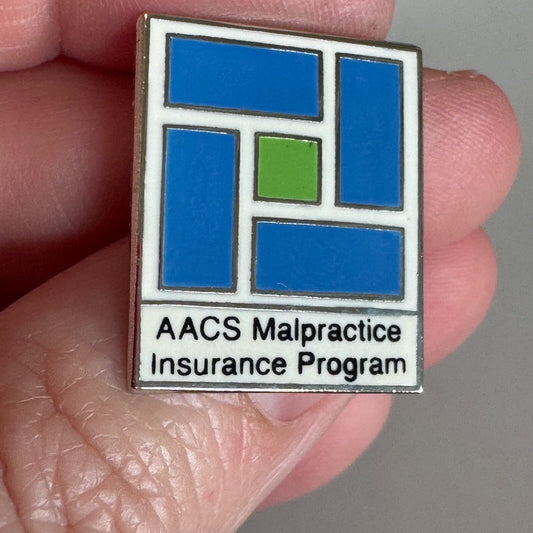 AACS Malpractice Insurance Program Lapel Pin Enamel