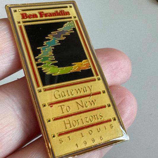 Vintage Ben Franklin “Gateway to New Horizons” 1996 St. Louis Pin
