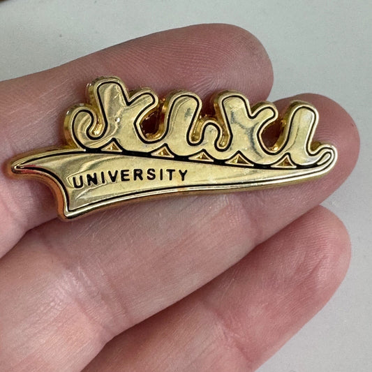 Xixi University Lapel Pin Gold Tone