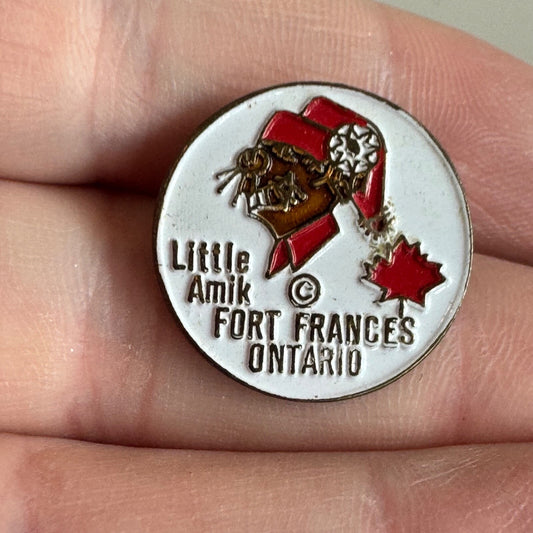 Vintage Little Amik Fort Frances Ontario Pin – Canadian Souvenir