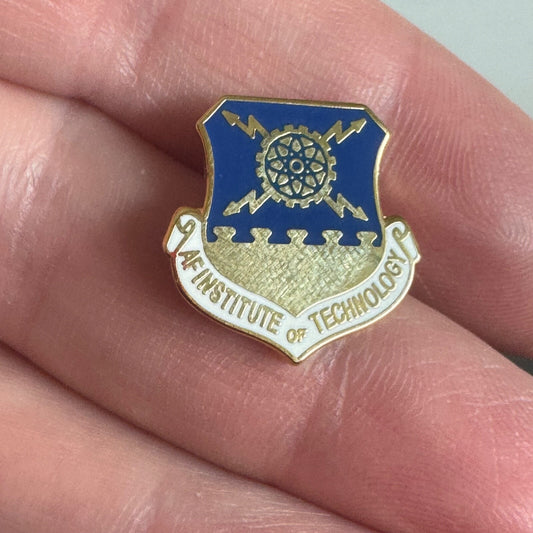 Air Force Institute of Technology Pin Tie Tack USAF Crest AF Wrigh-Patterson