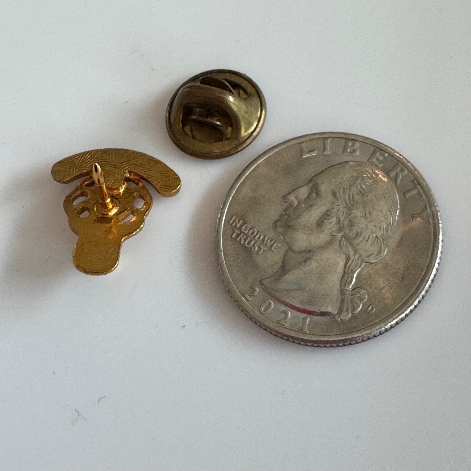 Vintage Elk of the Year Gold Tone Lapel Pin BPOE Elks Club