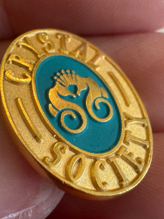Crystal Society Cruises Lapel Pin Gold Tone