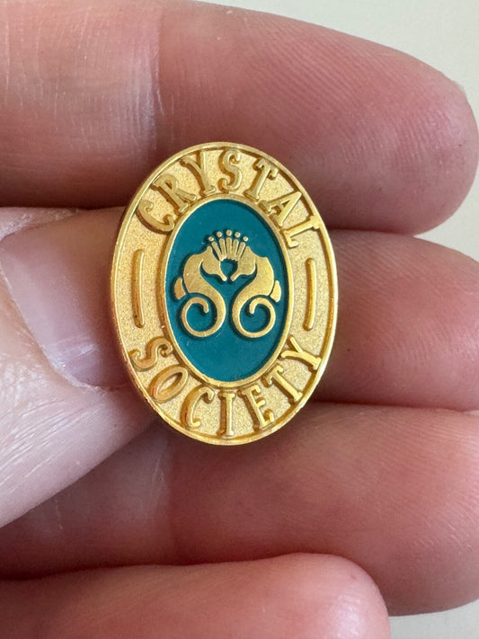 Crystal Society Cruises Lapel Pin Gold Tone