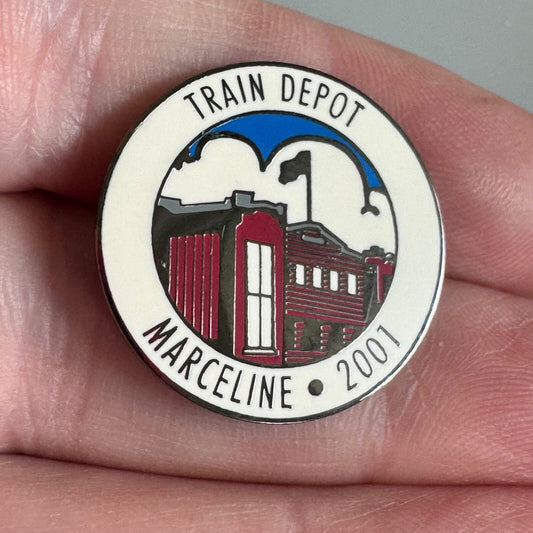 Vintage Train Depot Marceline 2001 Pin – Walt Disney's Hometown Rail