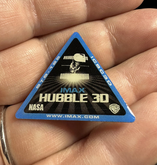NASA Hubble 3D IMAX Lapel Pin STS-125 ICBC3D