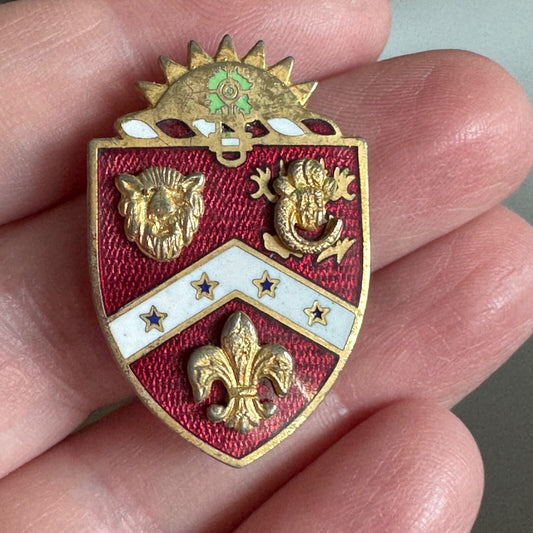 US Army 3rd Field Artillery NS Meyer DUI DI Pin Crest