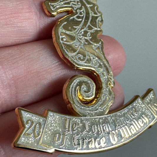 Ye Loyal Krewe of Grace O’Malley 2018 Pin – Gold Seahorse Mardi Gras Gasparilla