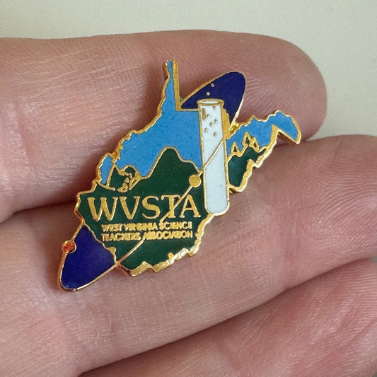 Vintage WVSTA Pin – West Virginia Science Teachers Association