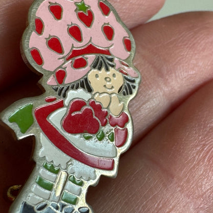 Vintage Strawberry Shortcake Lapel Pin Enamel A.G.C. 