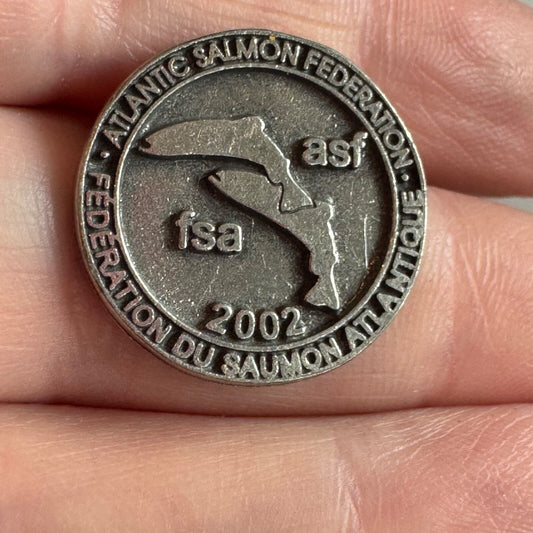 Vintage 2002 Atlantic Salmon Federation Lapel Pin ASF FSA 