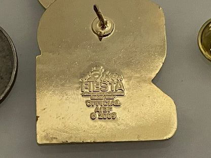2009 ALBUQUERQUE INTERNATIONAL BALLOON FIESTA PIN Mass Happiness #2 Gold Tone