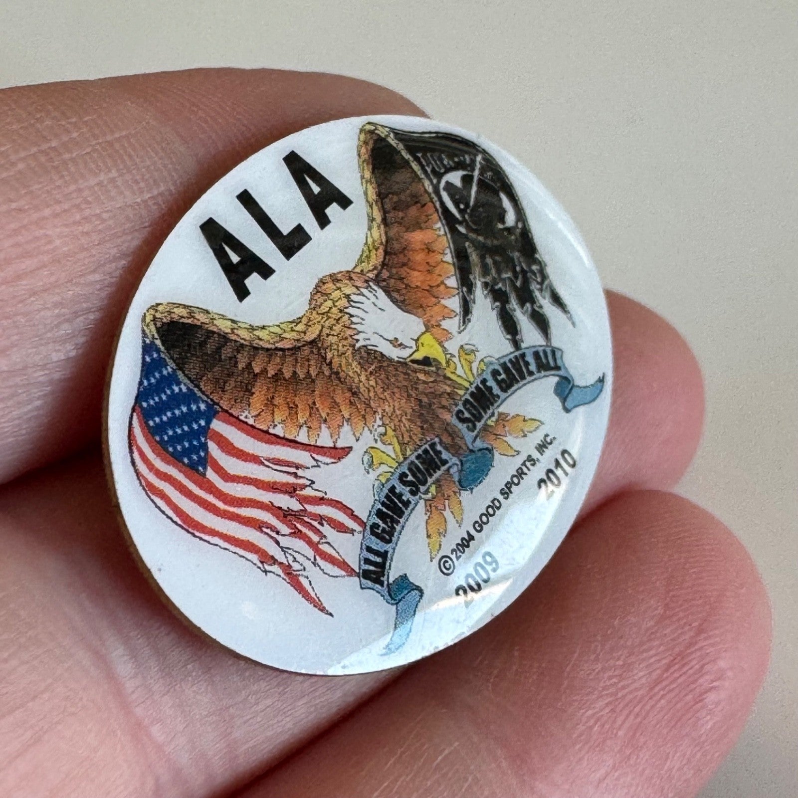 2009 American Legion Auxiliary Eagle Pin All Gave Some POW MIA USA Flag ALA