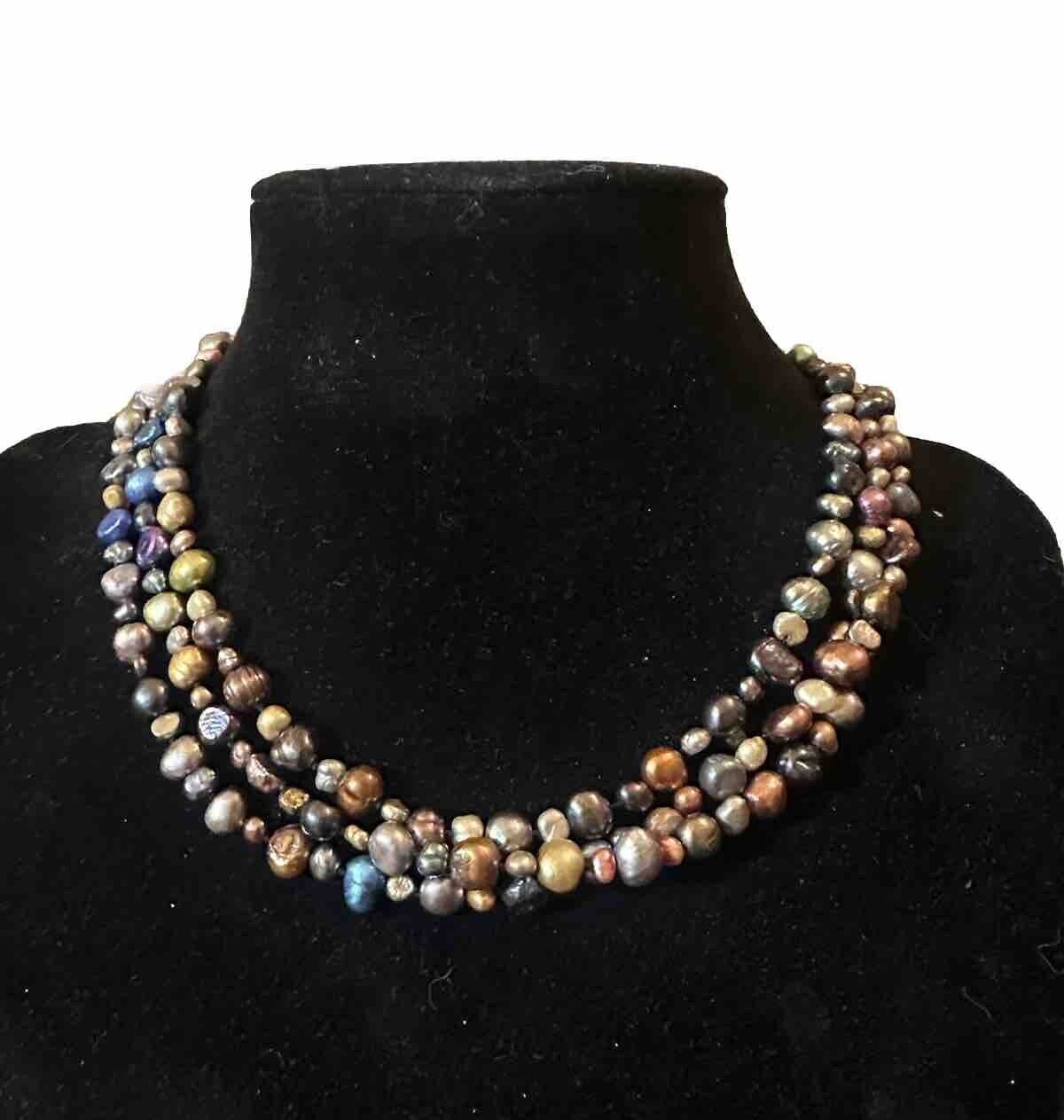 50” Necklace Multicolor & Size Dyed Freshwater Pearls Purple Blue & More Endless