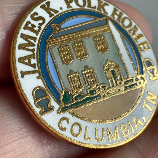 James K. Polk Home Columbia Tennessee TN Souvenir Tourist Lapel Pin