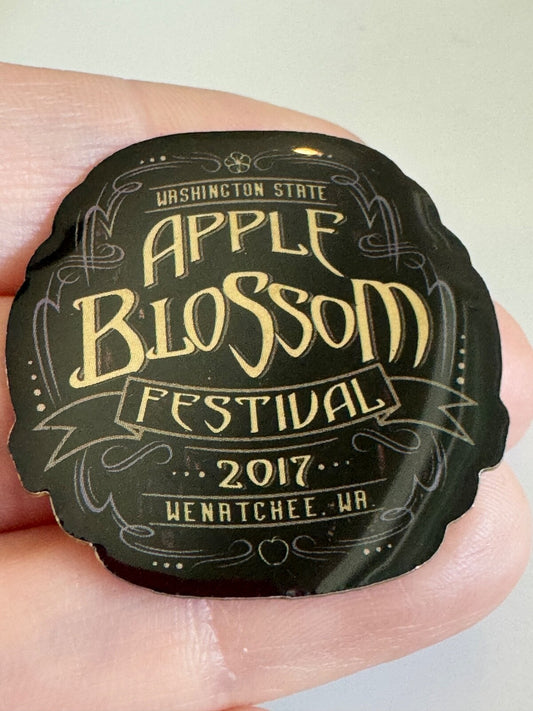 Vintage 2017 Wenatchee Apple Blossom Festival Pin Washington 