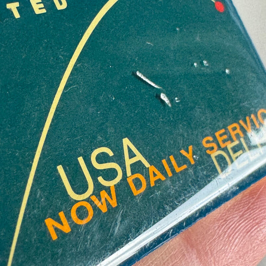 Vintage United Airlines USA Now Daily Service Delhi India Lapel Pin