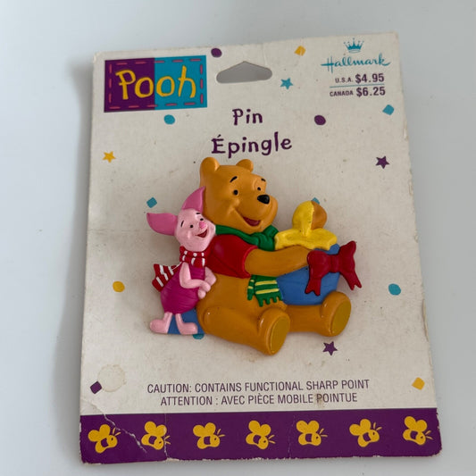 Vintage Hallmark Cards Winnie the Pooh Piglet Honey Jar Brooch Pin