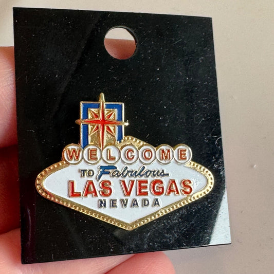 Welcome to Fabulous Las Vegas Nevada Enamel Pin – Iconic Sign