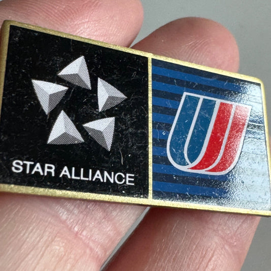 Vintage United Airlines Star Alliance Lapel Pin 