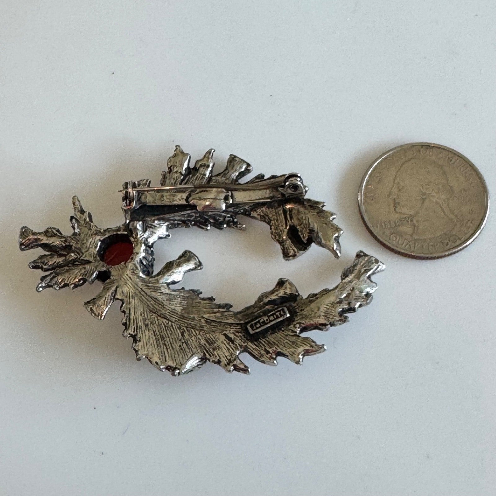 Vintage Jacobite Scottish Thistle Wreath Brooch – Multi-Stone Clan Style Pin