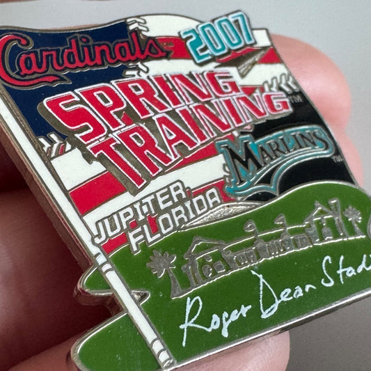 2007 Spring Training Pin – Cardinals Marlins Roger Dean Stadium FL PSG