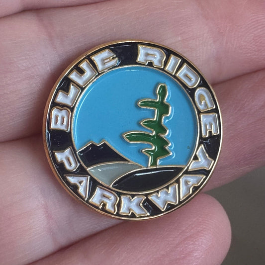 Blue Ridge Parkway Souvenir Tourist Enamel Lapel Pin 