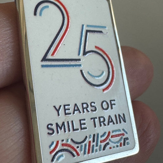 25 Years of Smile Train Lapel Pin