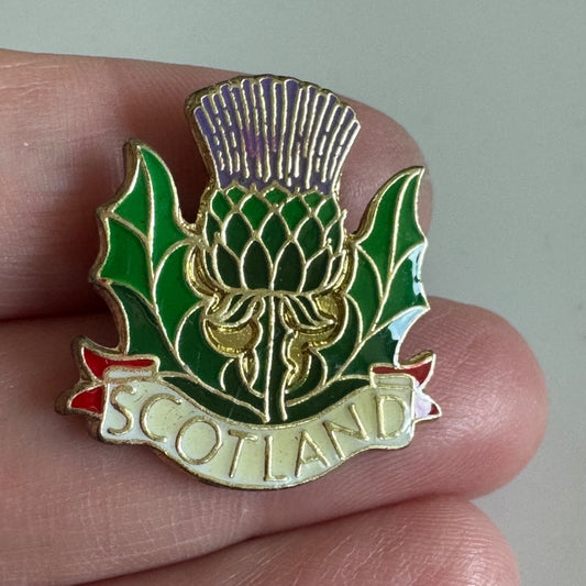 Vintage Scotland Thistle Lapel Pin Souvenir Tourist