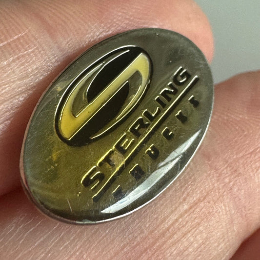 Sterling Trucks Logo Lapel Pin – Oval Design in Gold & Black