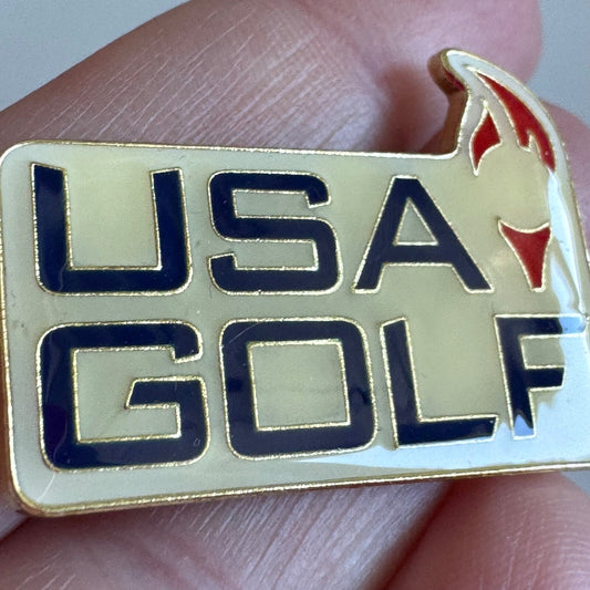 USA Golf Enamel Logo Lapel Pin National Governing Body Team Olympics
