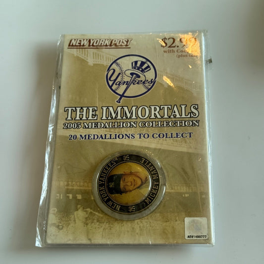 Yankees The Immortals 2005 Medallion – Mickey Mantle Collectible