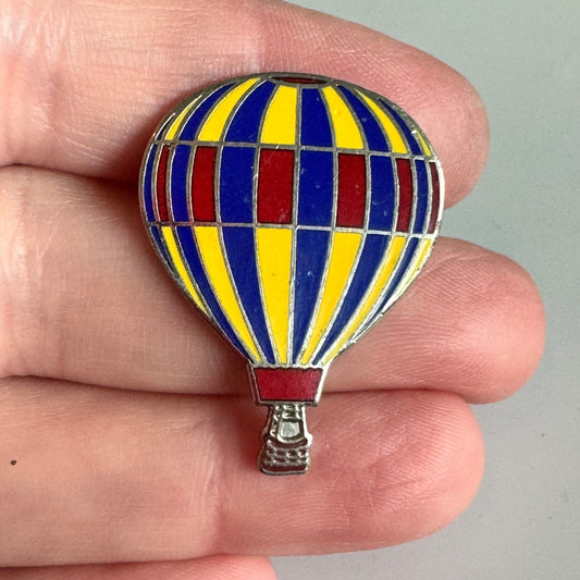 Vintage Red Yellow Blue Balloon Pin – Enamel Festival Lapel Pin