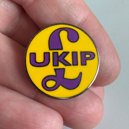 UKIP Political Party Enamel Campaign Button Pin (UK Independence Party)