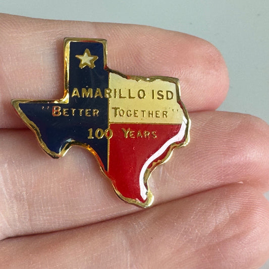 Amarillo ISD 100 Years Pin Texas “Better Together” Independent School District