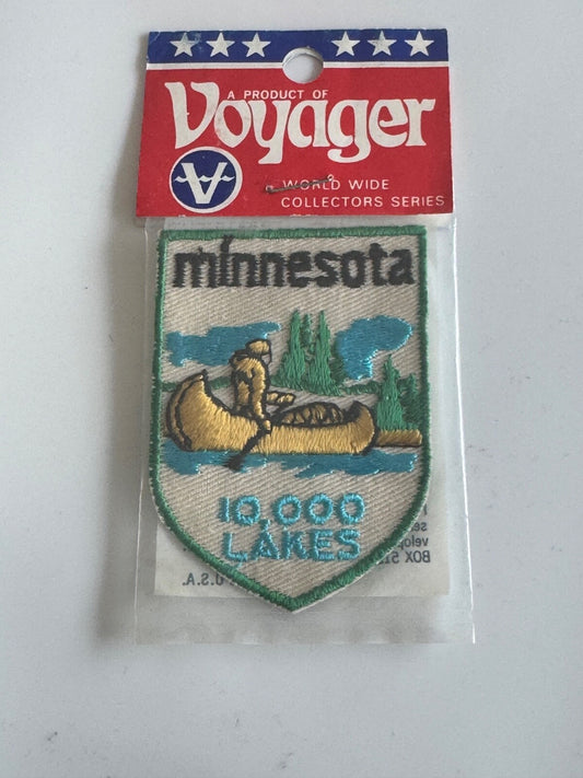 VINTAGE VOYAGER MINNESOTA LAND OF 10,000 LAKES PATCH NIP