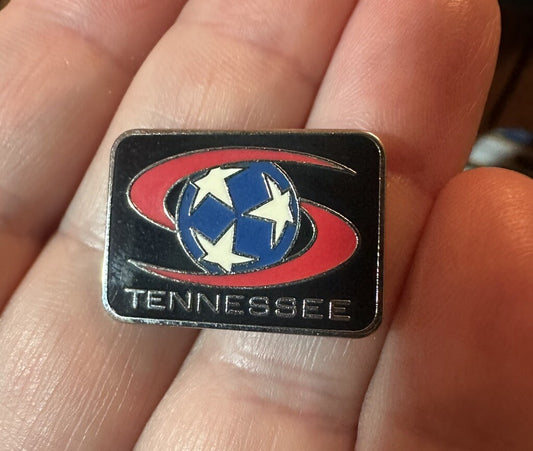 Vintage Tennessee State Flag Inspired Lapel Pin New Old Stock Souvenir Tourist