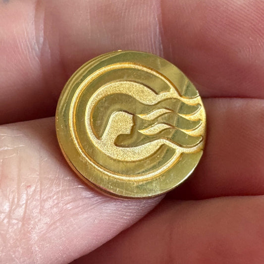 Princess Cruises Gold Logo The Captain's Circle Vintage Lapel Pin Cruise