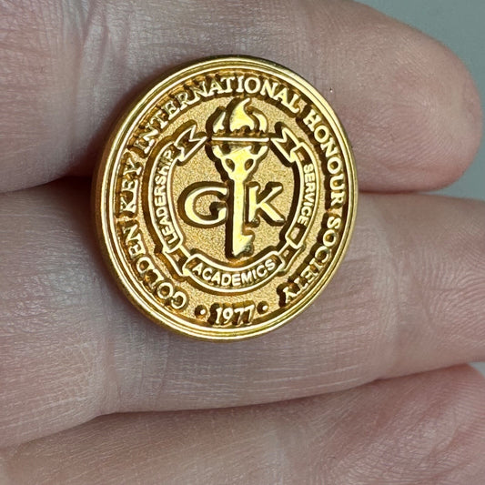 Vintage Golden Key International Honour Society Pin – GK Honor Tie Tack