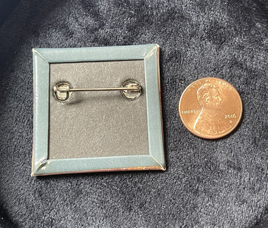 Vintage 80s Grateful Dead - Dead Set - Pin / Button 1.5" Square Rock Pinback