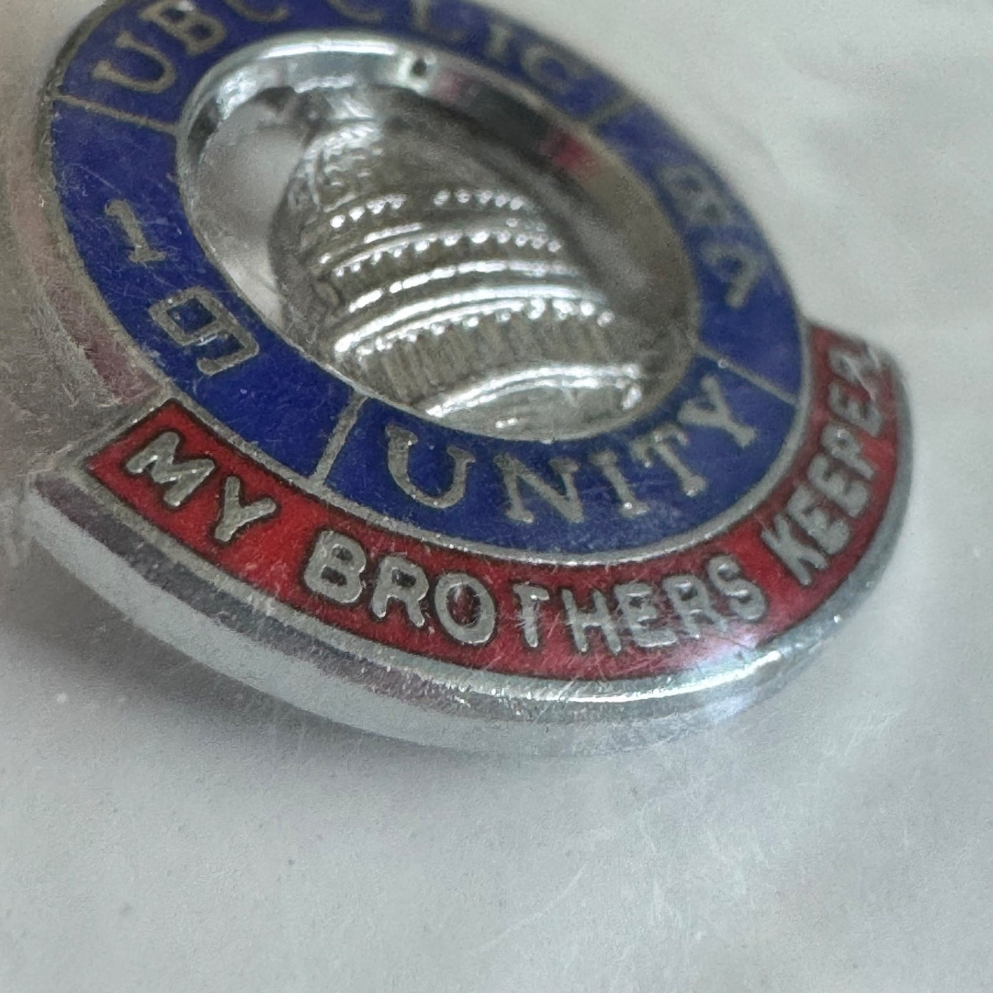 1978 UBC CLIC Unity “My Brothers Keeper” United Brotherhood of Carpenters Pin