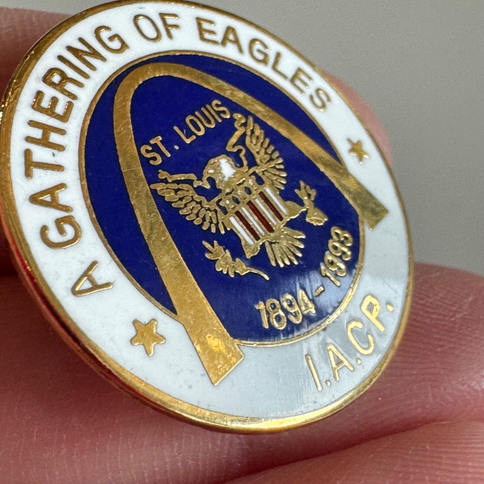 Vtg Chiefs of Police St. Louis IACP Pin – A Gathering of Eagles 1894–1993