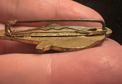 Antique Guilloche Love Birds on a Branch Brooch Cloisonné Enamel Pin Parrots