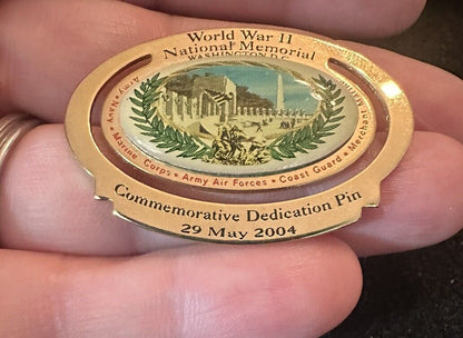 2004 World War II National Memorial Washington D.C. Commemorative Dedication Pin