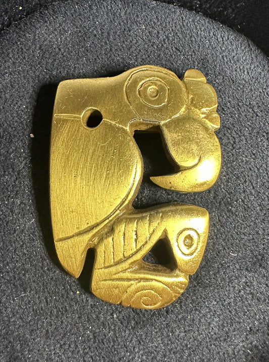 ALVA Studios Museum Replica Gold Tone Bird Brooch Pin
