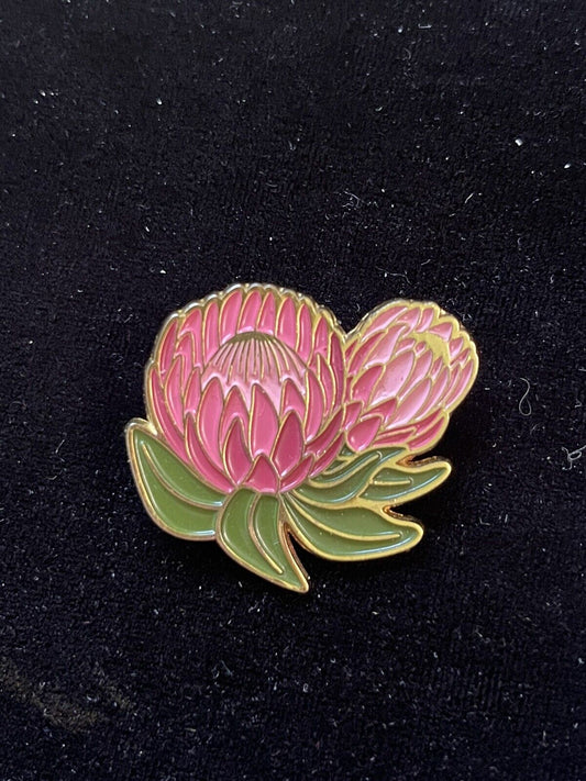 OFELIA PROTEA ENAMEL LAPEL PIN by Paper Anchor Co
