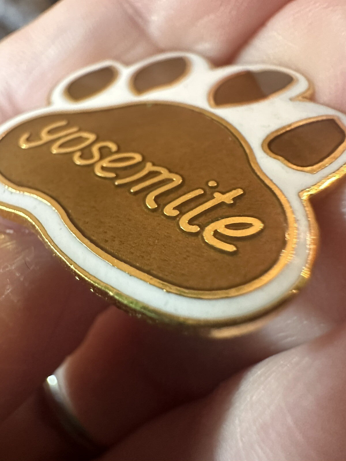 Yosemite Pinnacle Designs Vintage Pin Lapel Paw Print