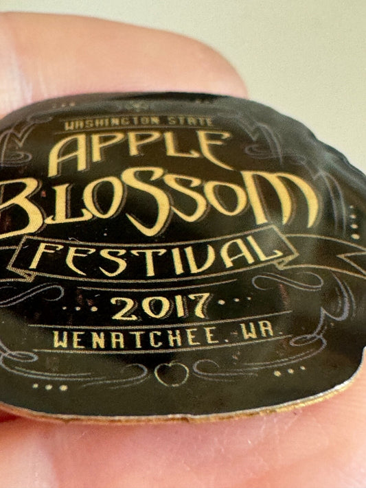 Vintage 2017 Wenatchee Apple Blossom Festival Pin Washington 