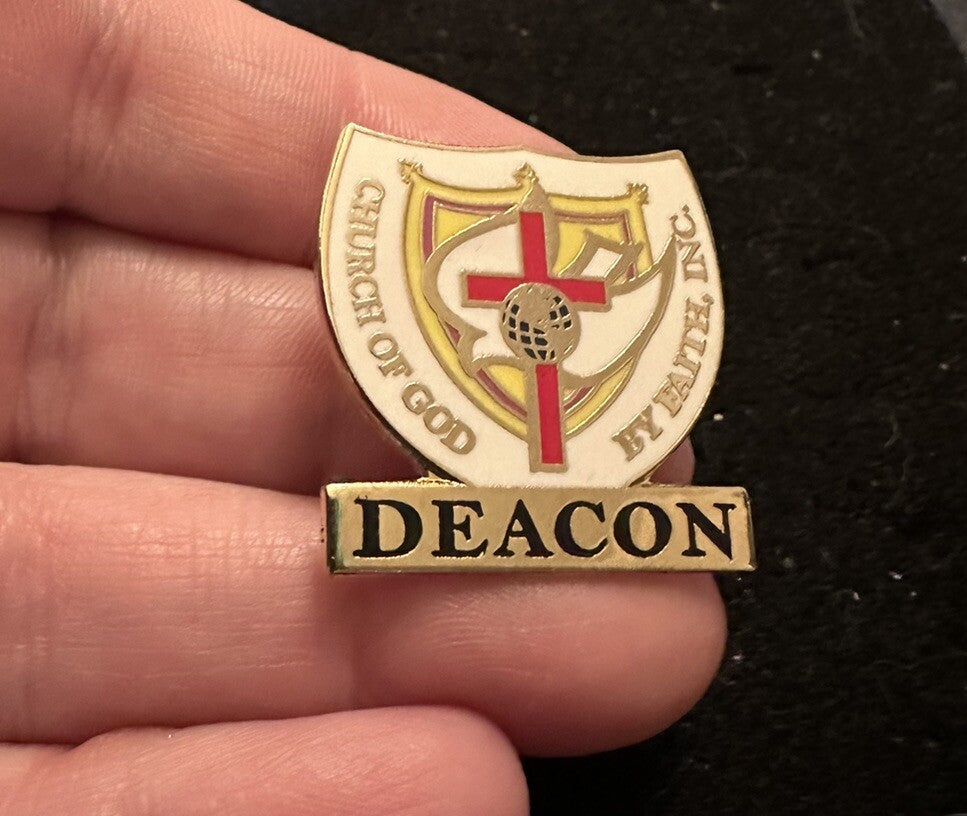 Vintage Church Of God By Faith Deacon Lapel Hat Pin